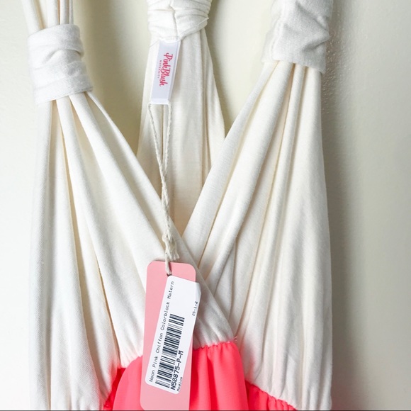 Pinkblush Chiffon Colorblock Maternity Maxi Dress - Picture 3 of 5